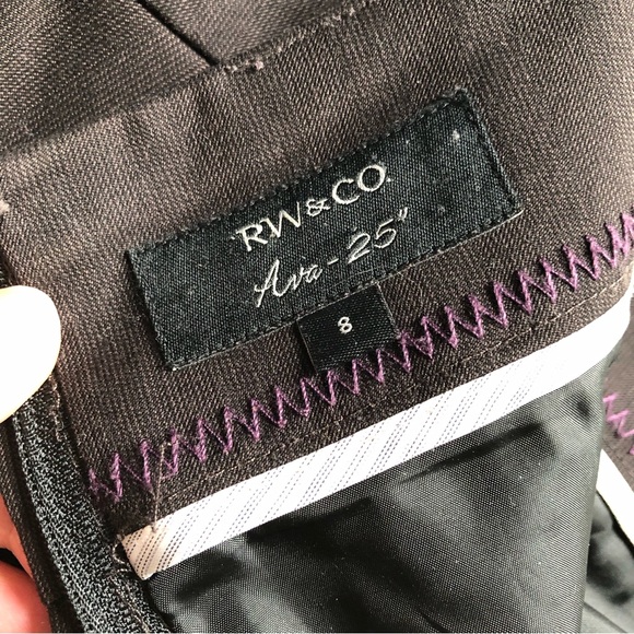 RW&CO. Ava Brown High Waisted Pencil Midi Skirt Size 8 - Picture 7 of 11